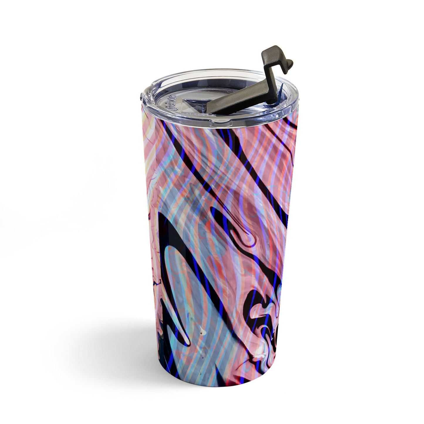 83 Oranges Focus Abstract Marble Texture Travel Mug