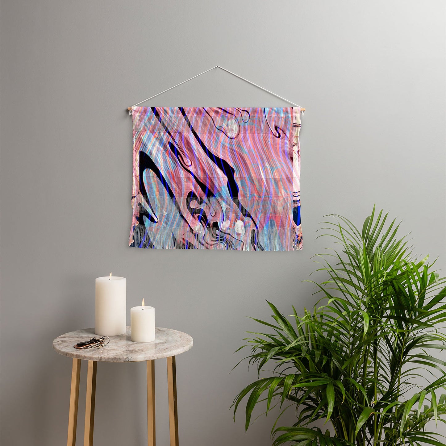 83 Oranges Focus Abstract Marble Texture Wall Hanging Landscape