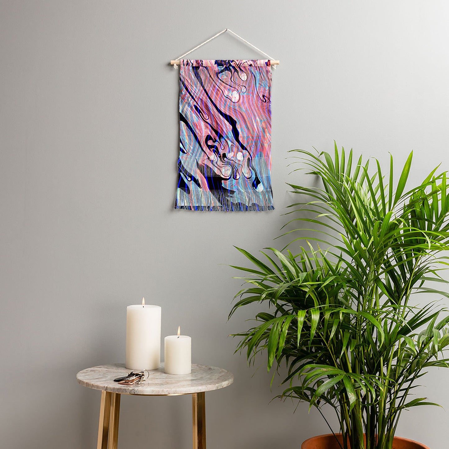 83 Oranges Focus Abstract Marble Texture Wall Hanging Portrait