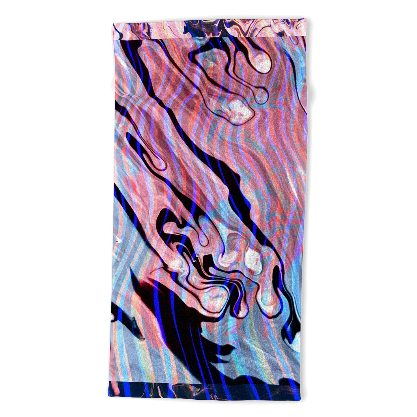 83 Oranges Focus Abstract Marble Texture Beach Towel