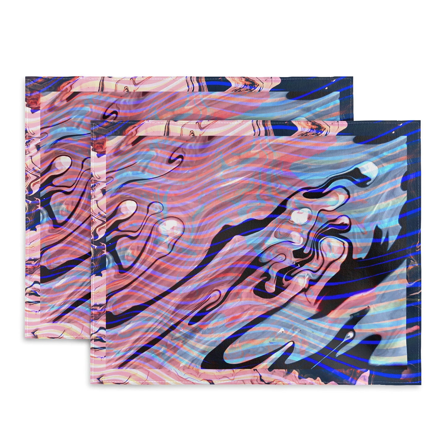 83 Oranges Focus Abstract Marble Texture Placemat