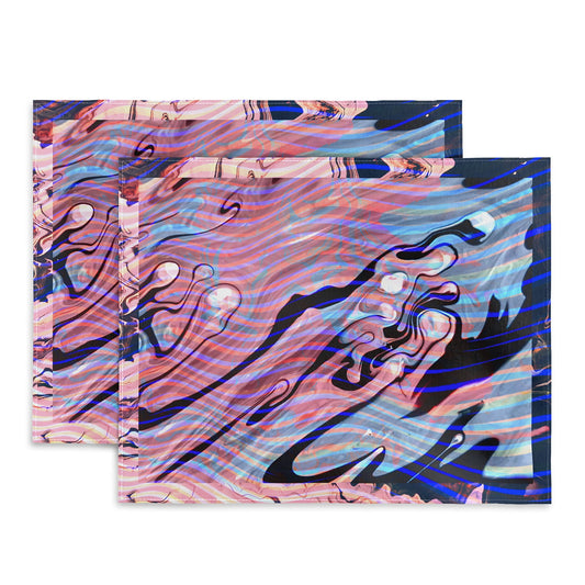 83 Oranges Focus Abstract Marble Texture Placemat