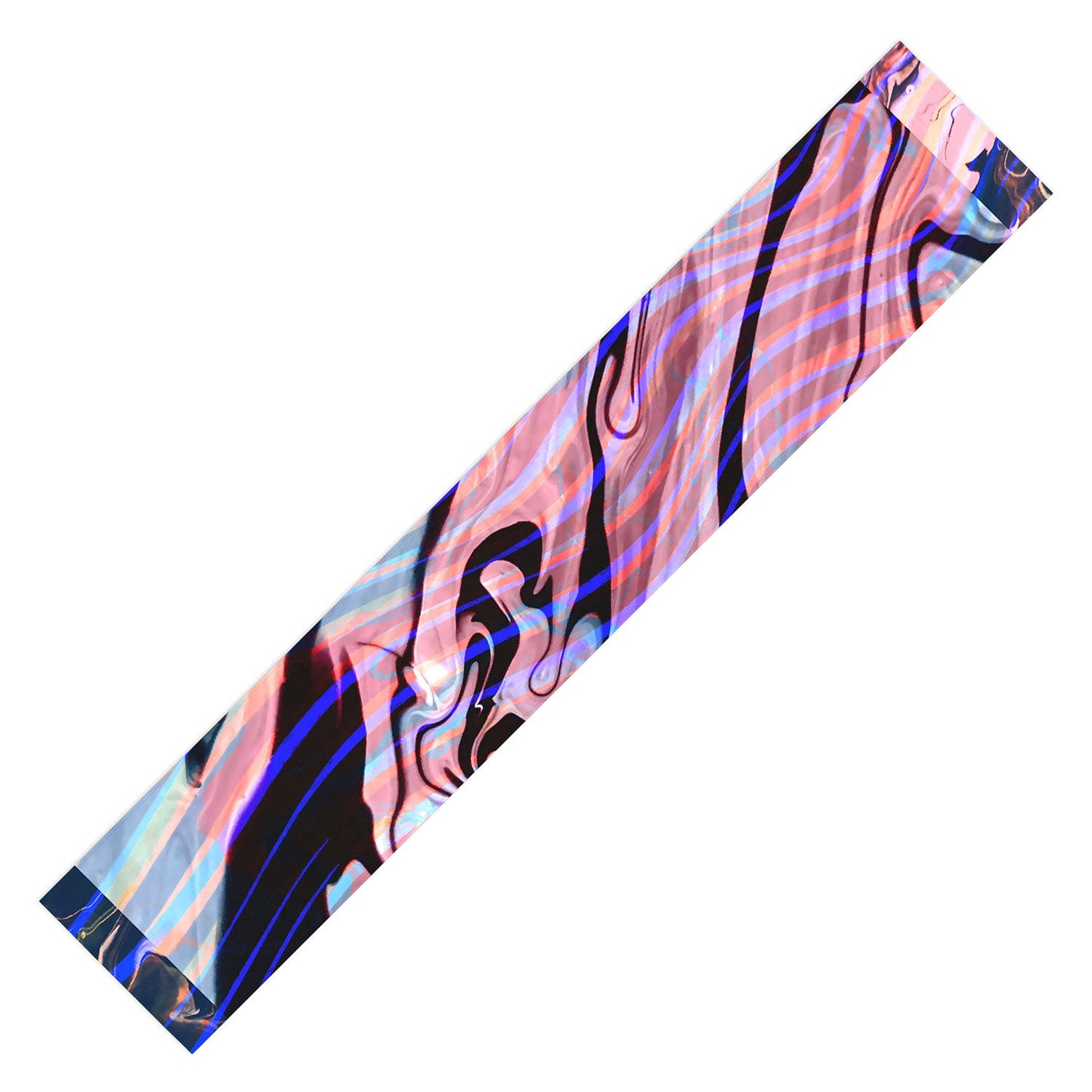 83 Oranges Focus Abstract Marble Texture Table Runner