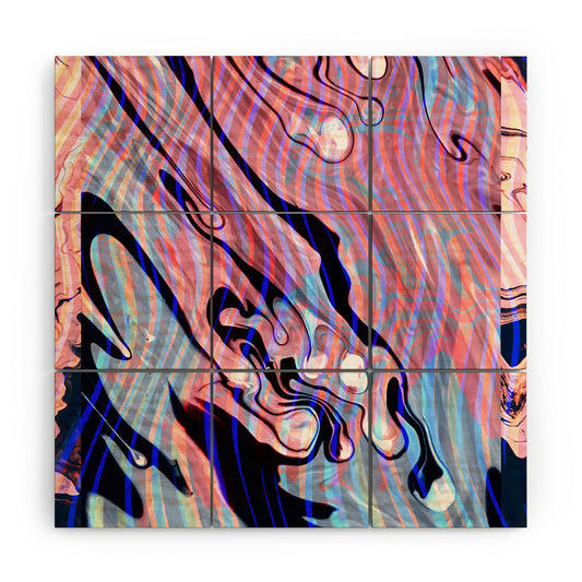 83 Oranges Focus Abstract Marble Texture Wood Wall Mural