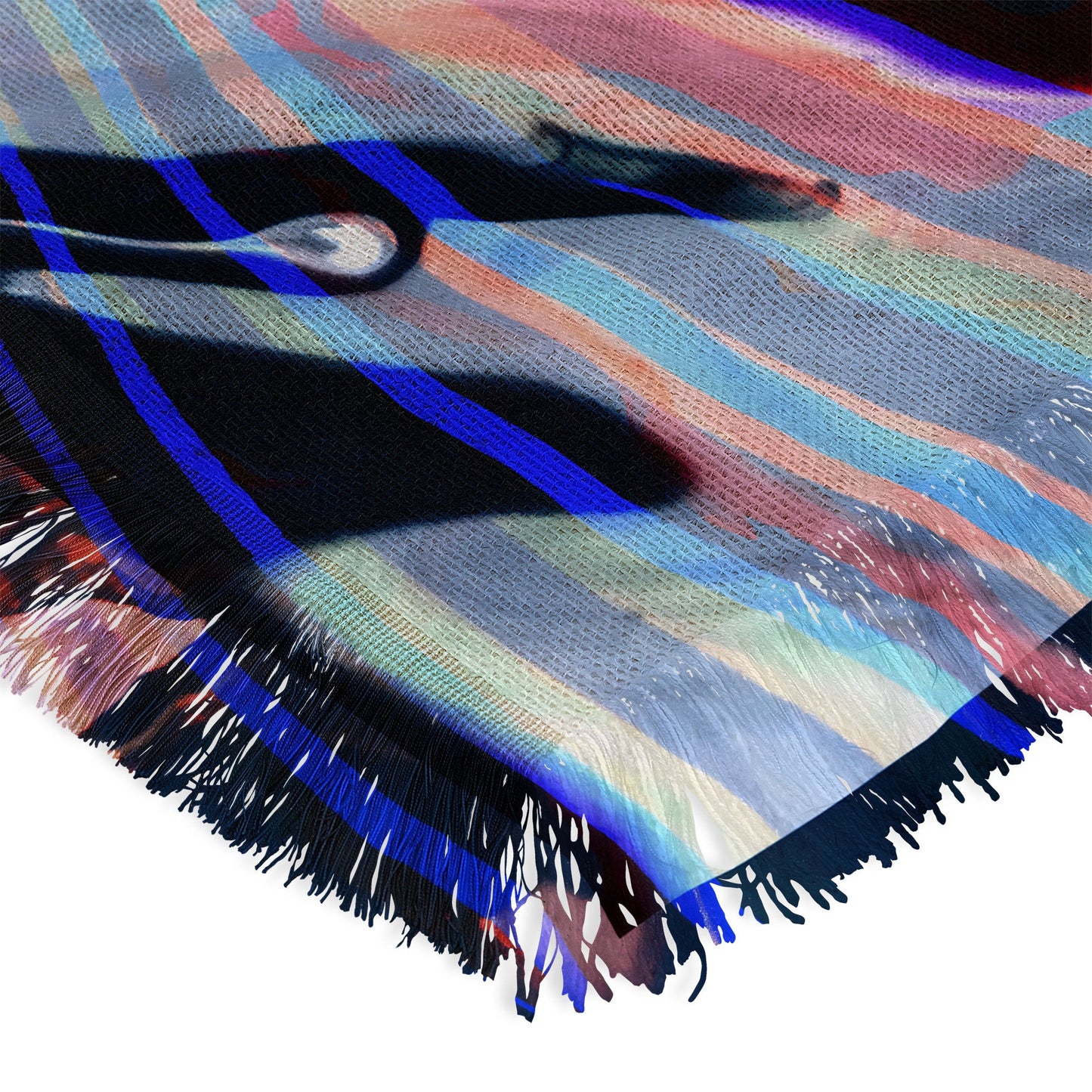 83 Oranges Focus Abstract Marble Texture Throw Blanket