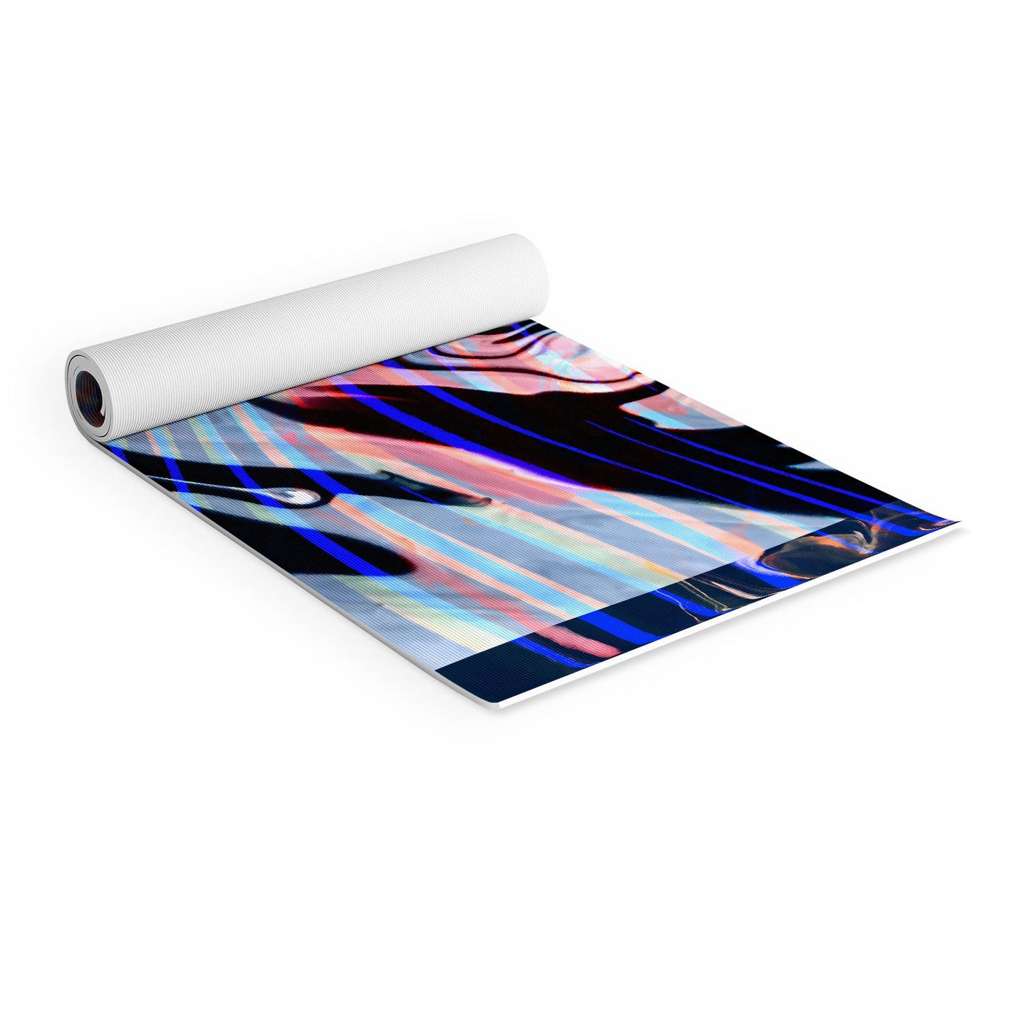 83 Oranges Focus Abstract Marble Texture Yoga Mat