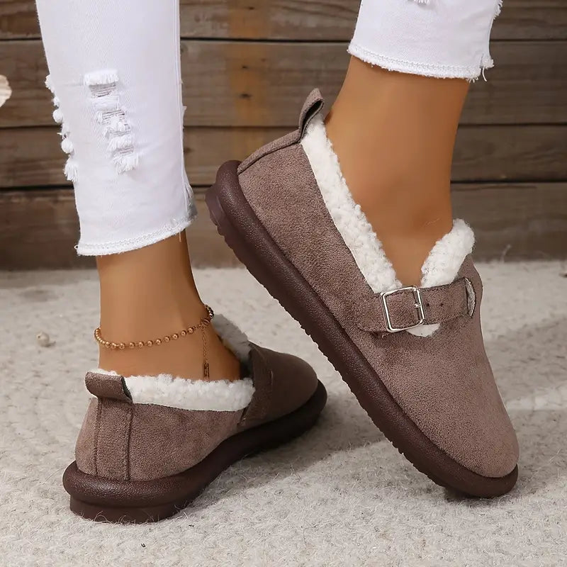Imke - Comfortabele Harige Sandalen voor Vrouwen