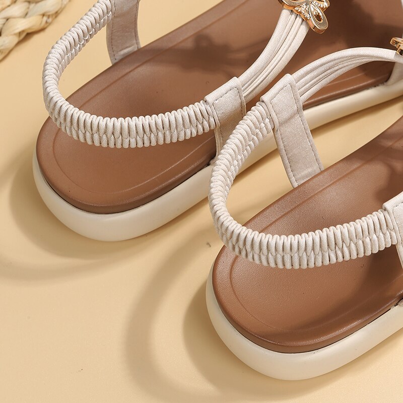 Eliana - Bohemian Geïnspireerde Platte Sandalen