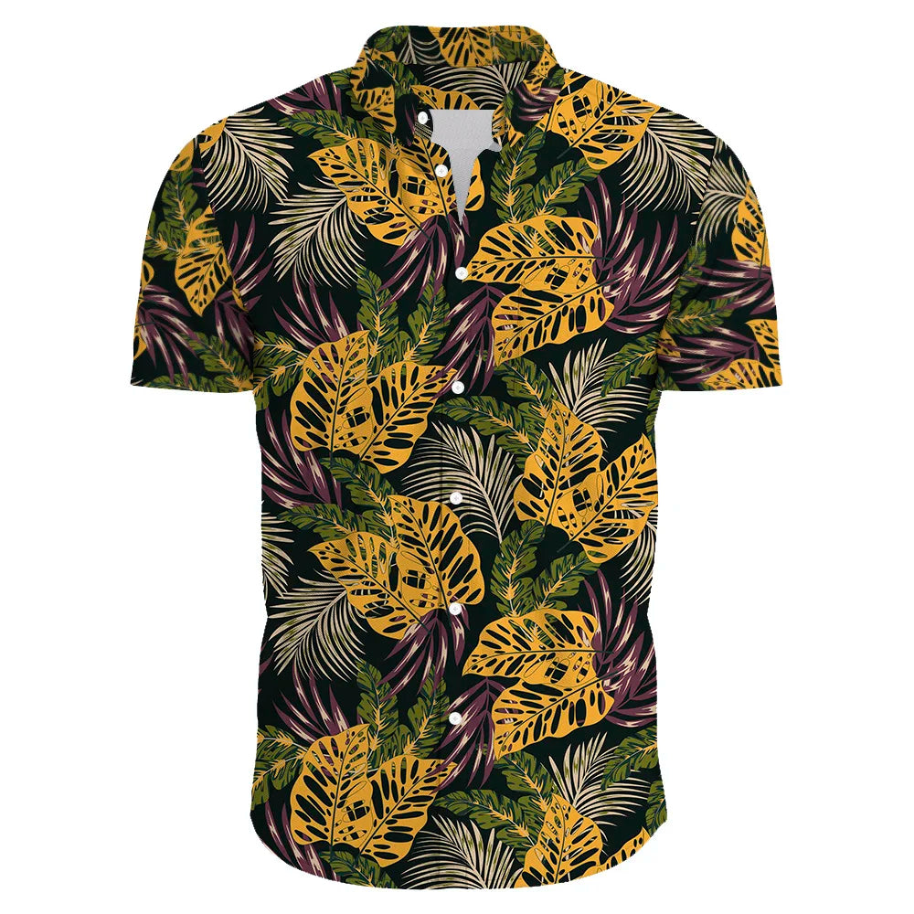Floraal Heren Bohemian Overhemd