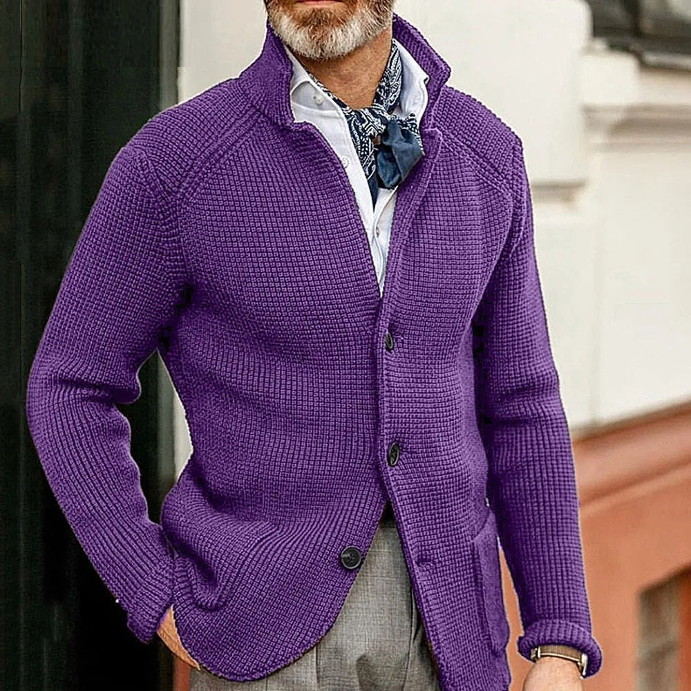 Marc - Gebreid Vest met Knopen voor Heren - Klassiek & Warm