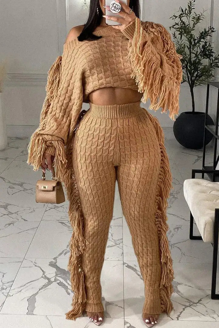 Kaianna - Gezellige gebreide Outfit Set voor Vrouwen