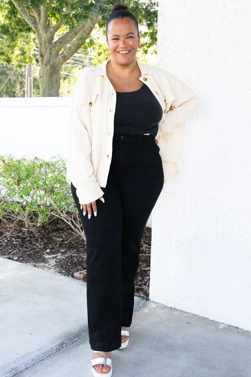 Anindita - Trendy Uitlopende Broek voor Vrouwen