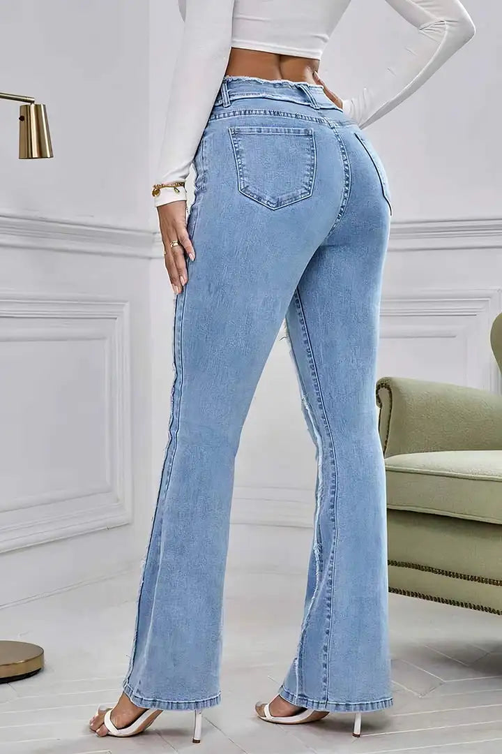 Veronina - Chic Flanellen Jeans voor Vrouwen