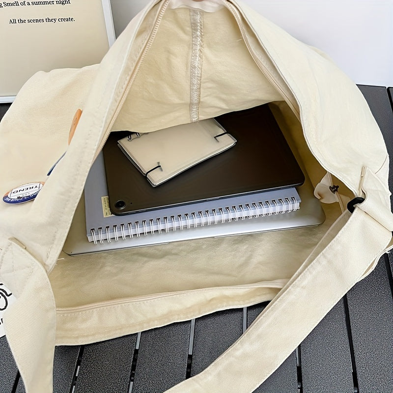 Thara - Grote Canvas Schouder Messenger Tas