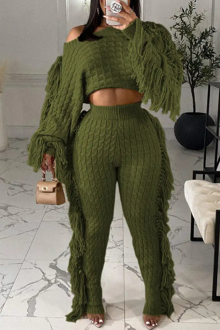 Kaianna - Gezellige gebreide Outfit Set voor Vrouwen
