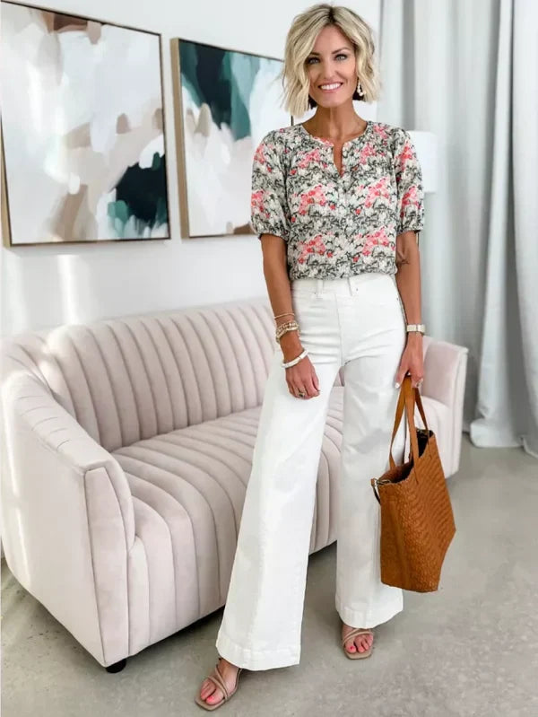 Taniah - Trendy wijde broek voor Vrouwen