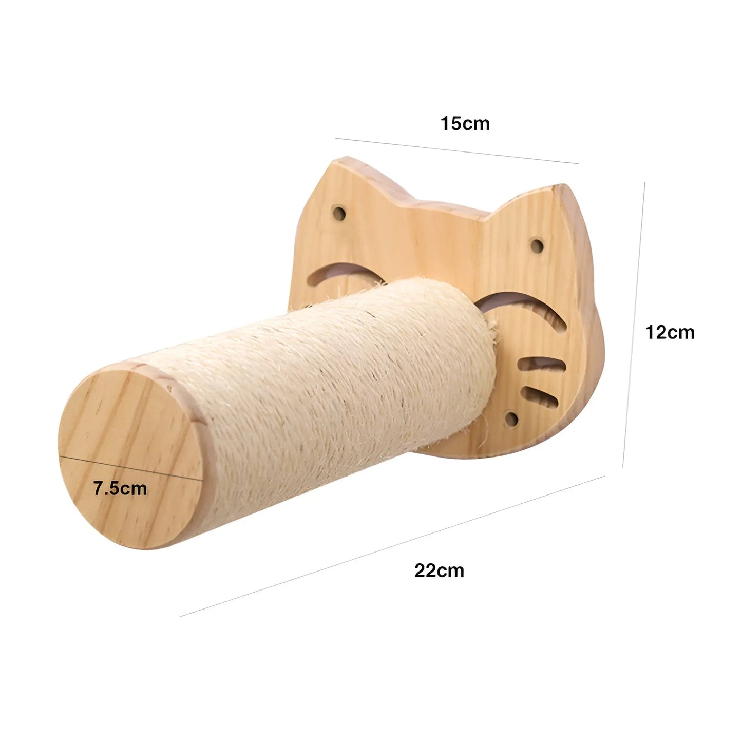 Wandklimplank voor Katten met Krabpaal – ClimbPaws