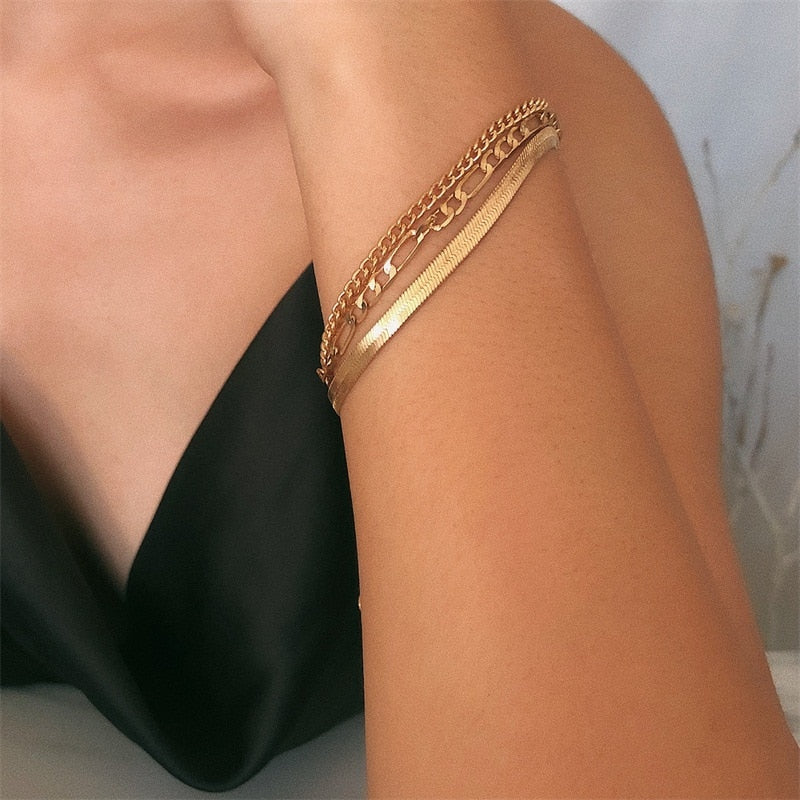 Amy – 3-delige Armbandenset – Elegantie & Stijl
