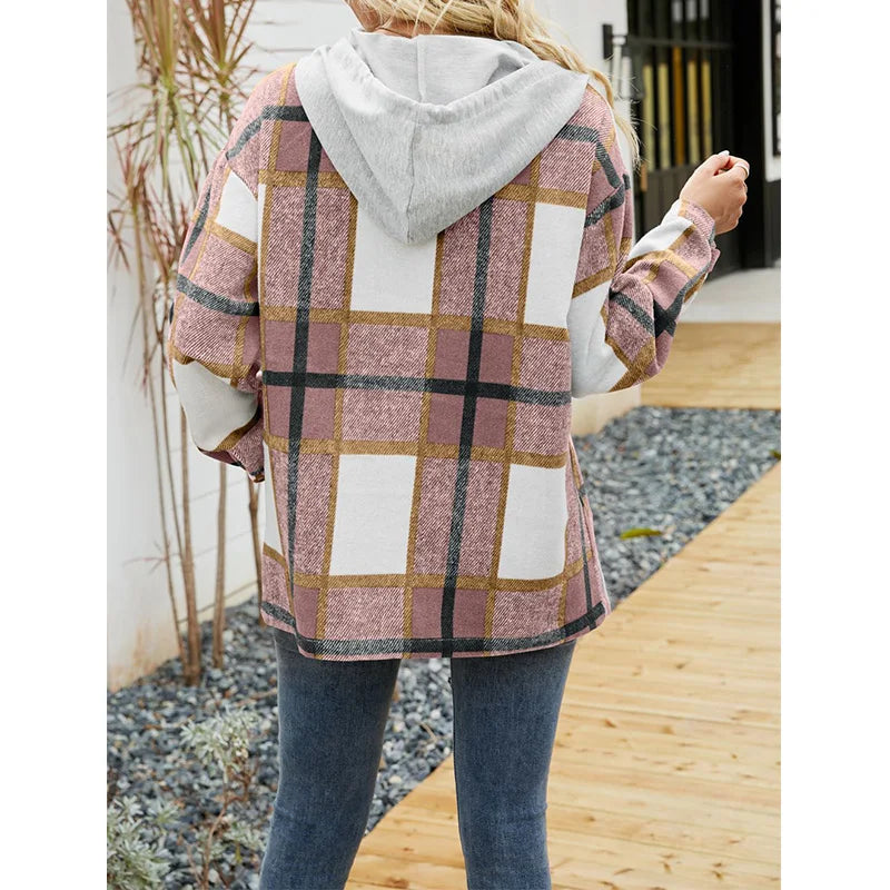 Yaderi - Klassieke Flanellen Jas voor Vrouwen