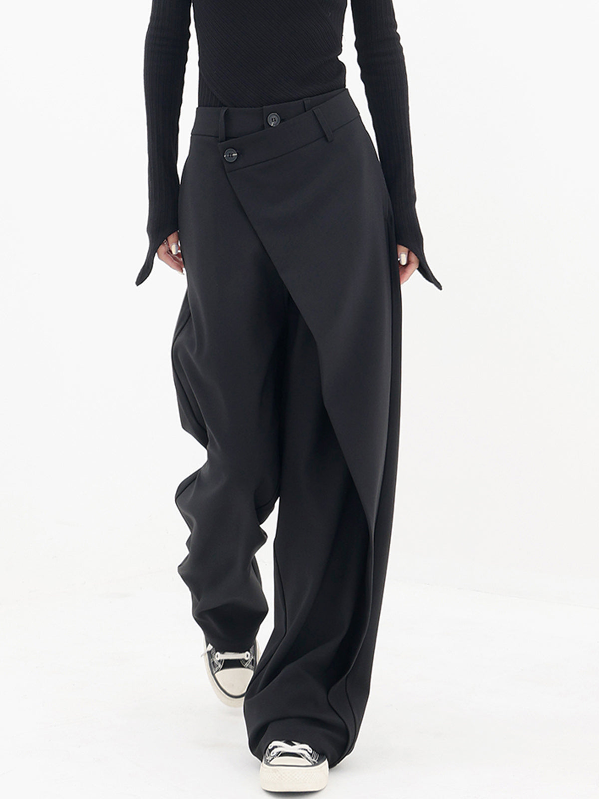 Raelynn - Asymmetrische Baggy Broek