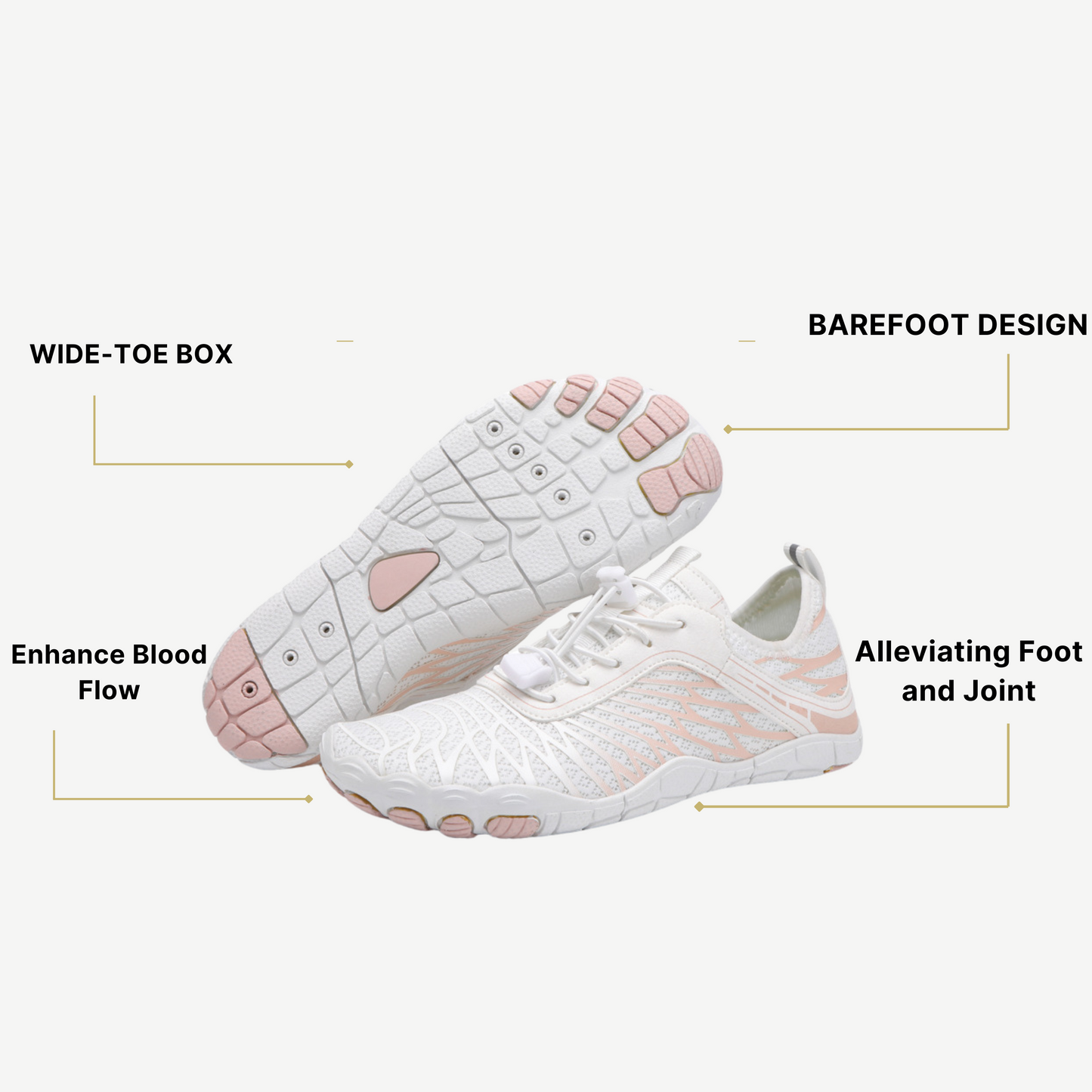 Faith - Barefoot Hardloopschoenen voor Dames - Dynamisch & Lichtgewicht
