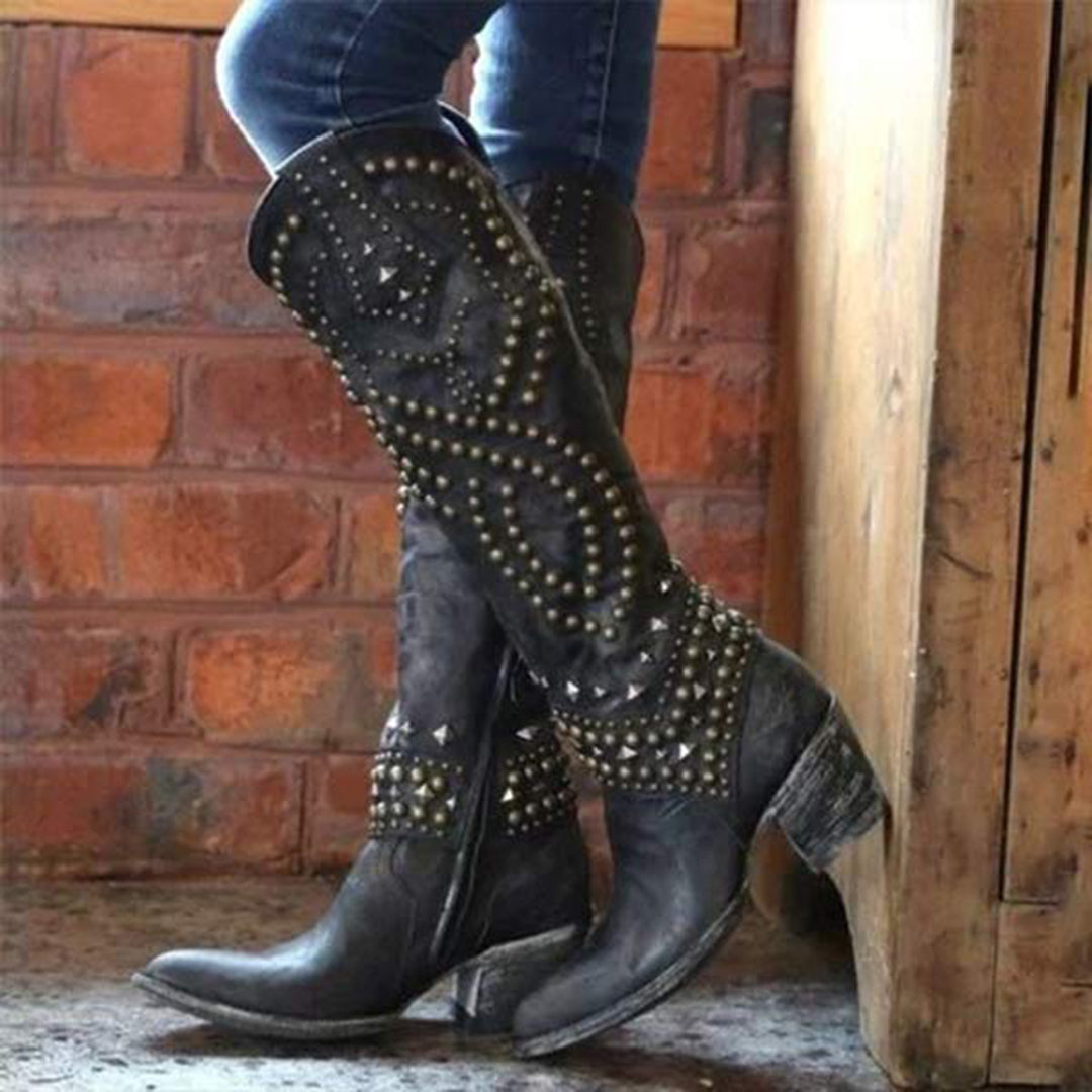 Lifaa - Gezellige Cowboylaarzen voor Vrouwen