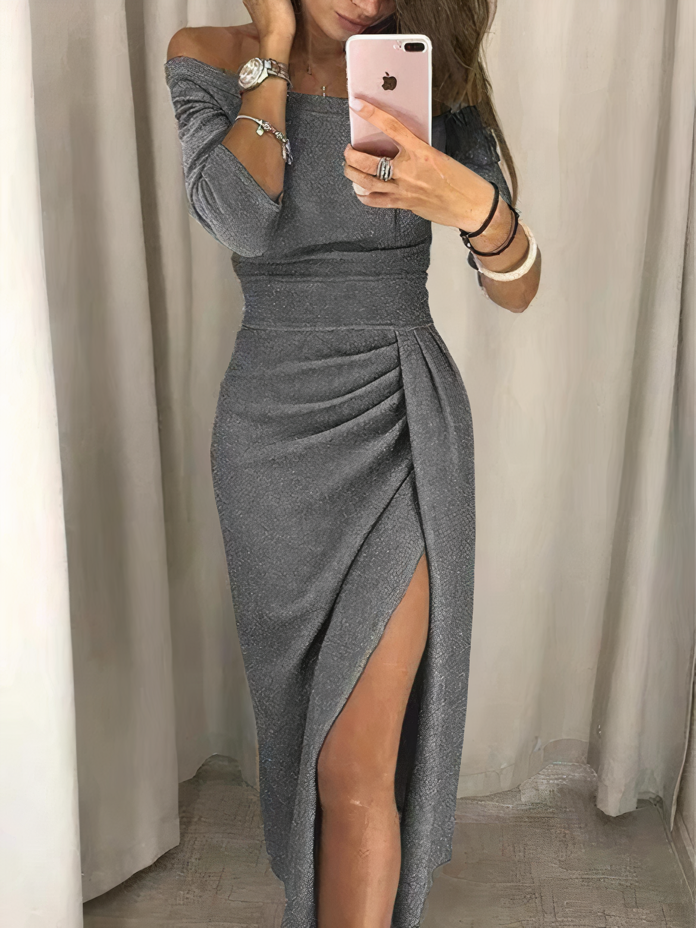 Brigette – Elegante Splitjurk voor Dames – Stijlvol & Verfijnd