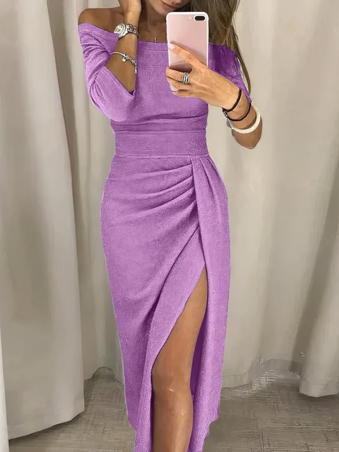 Brigette – Elegante Splitjurk voor Dames – Stijlvol & Verfijnd