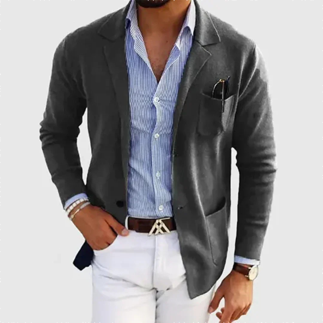 Santiago - herenblazer met lange mouwen
