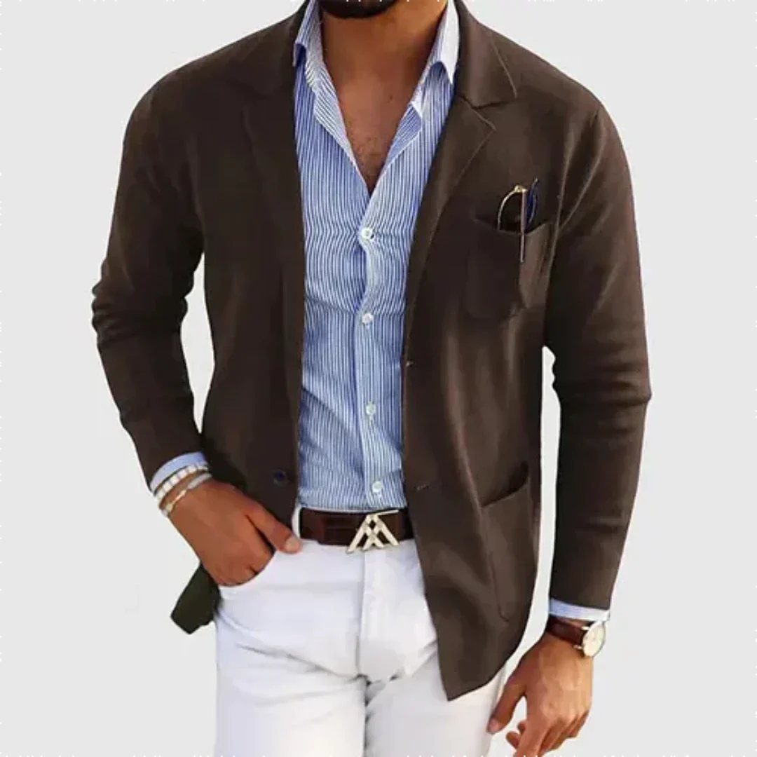 Santiago - herenblazer met lange mouwen