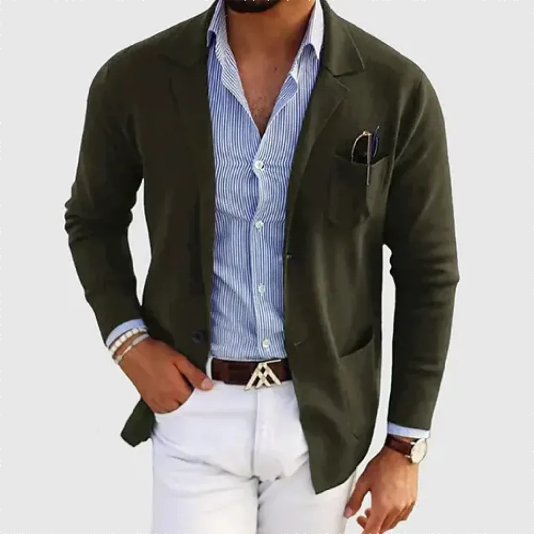 Santiago - herenblazer met lange mouwen