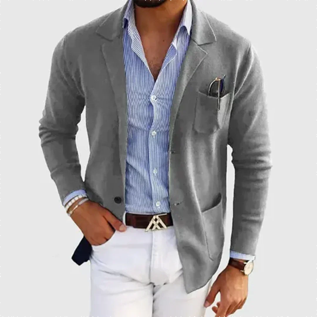 Santiago - herenblazer met lange mouwen