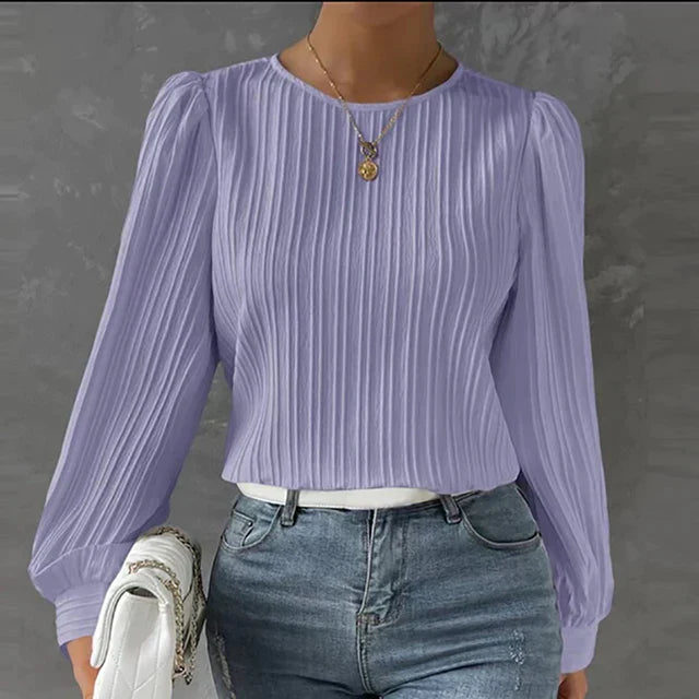 Jaydah - Elegante Blouse met Lange Mouwen voor Vrouwen