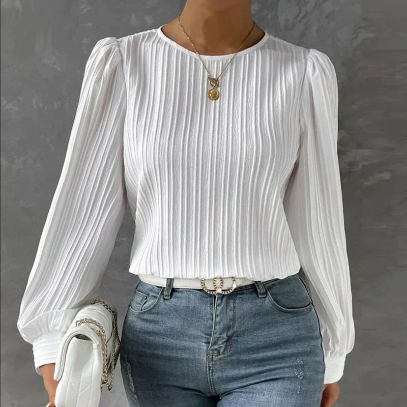 Jaydah - Elegante Blouse met Lange Mouwen voor Vrouwen