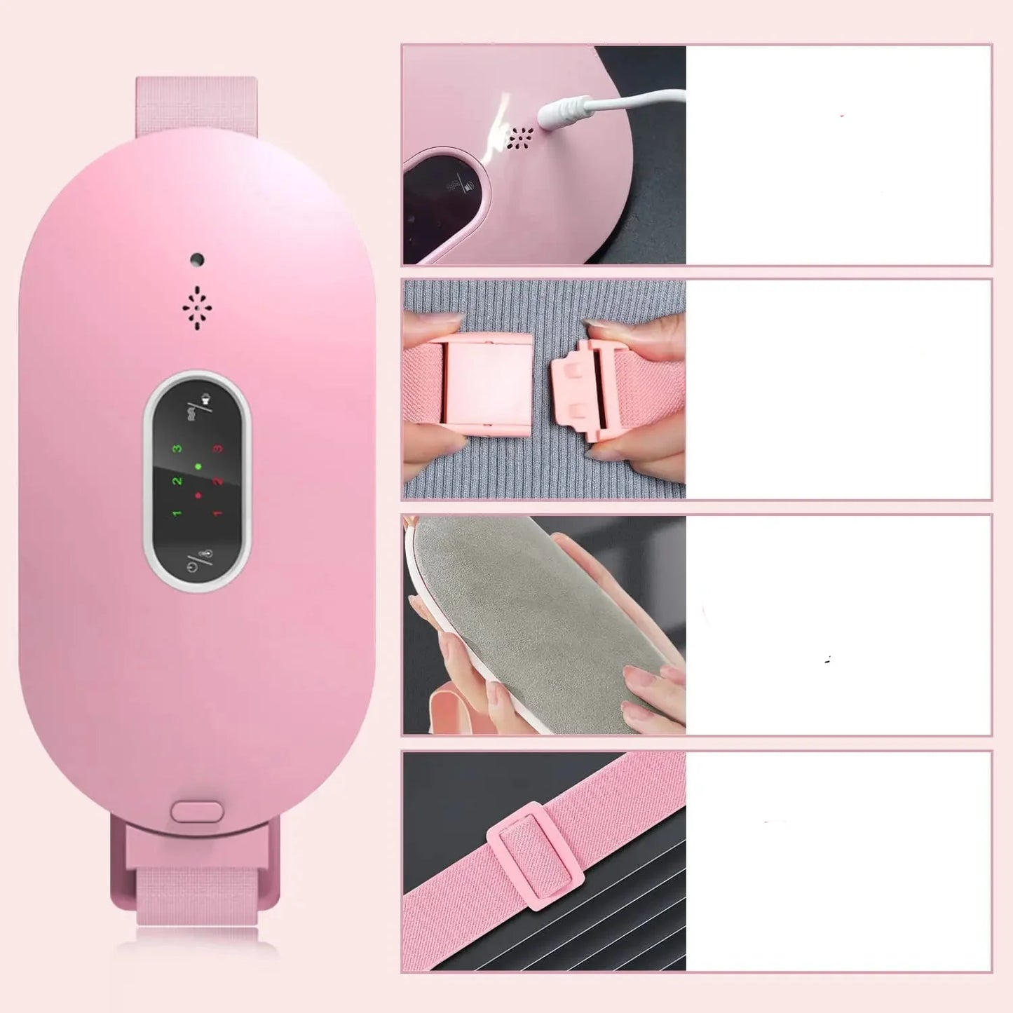 WarmtEase – Draagbare Massage & Verwarmingskussen – Ontspanning & Comfort