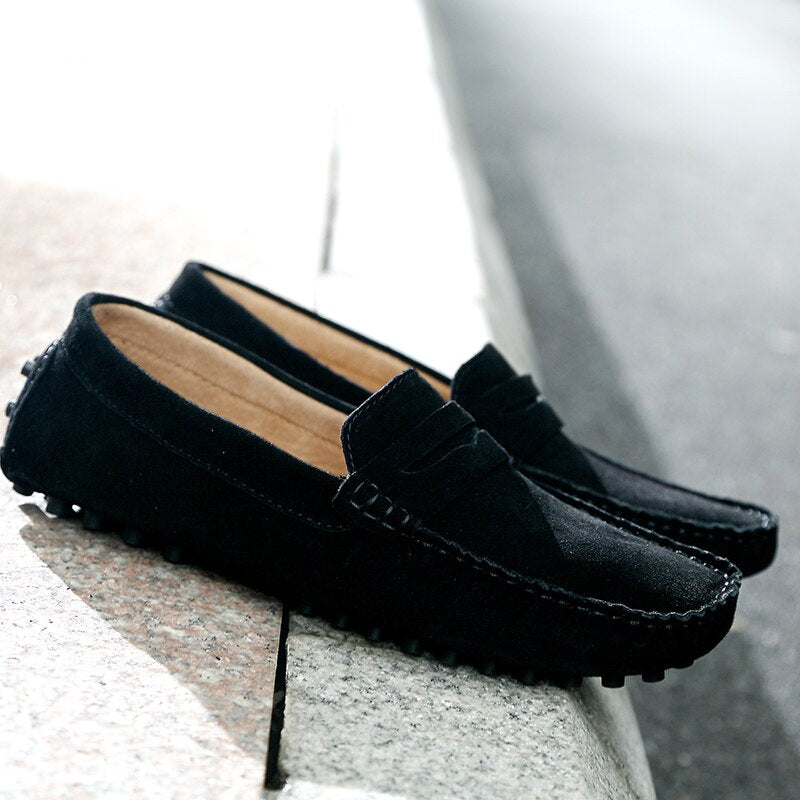 Suède Rijschoenen Loafers