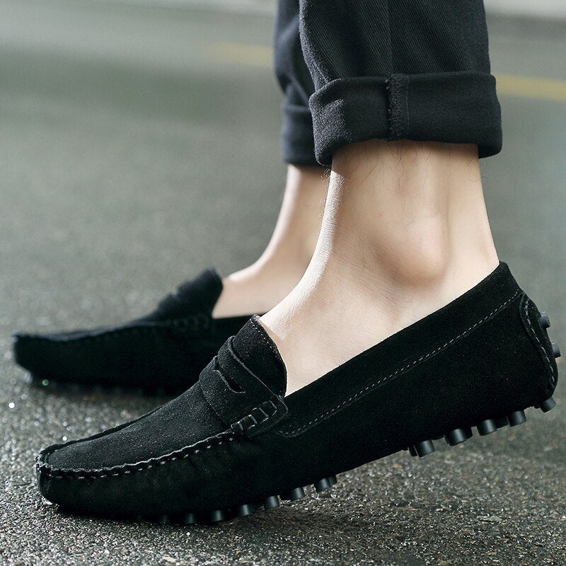 Suède Rijschoenen Loafers