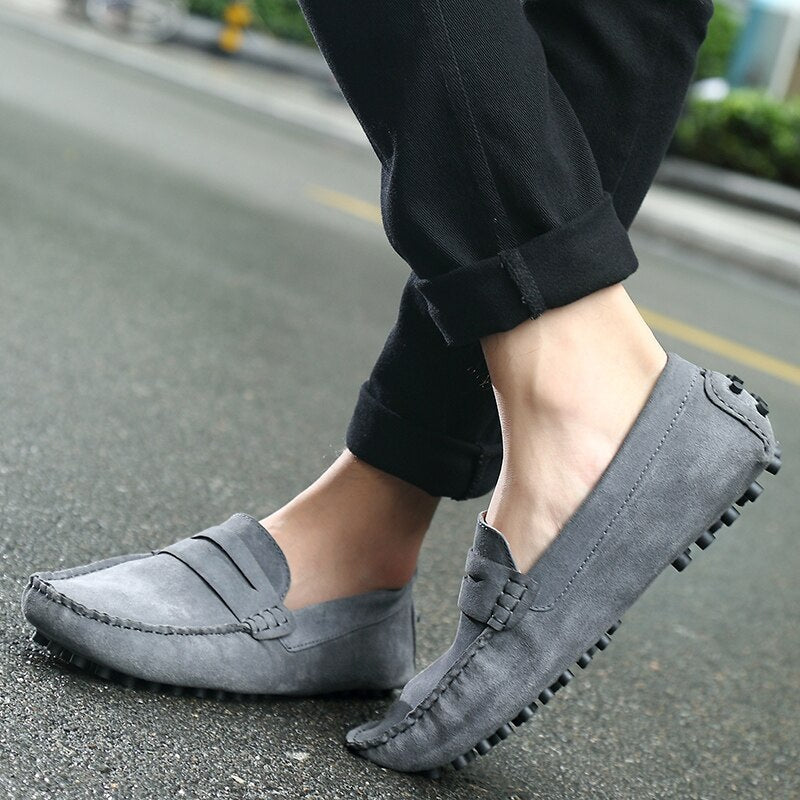 Suède Rijschoenen Loafers
