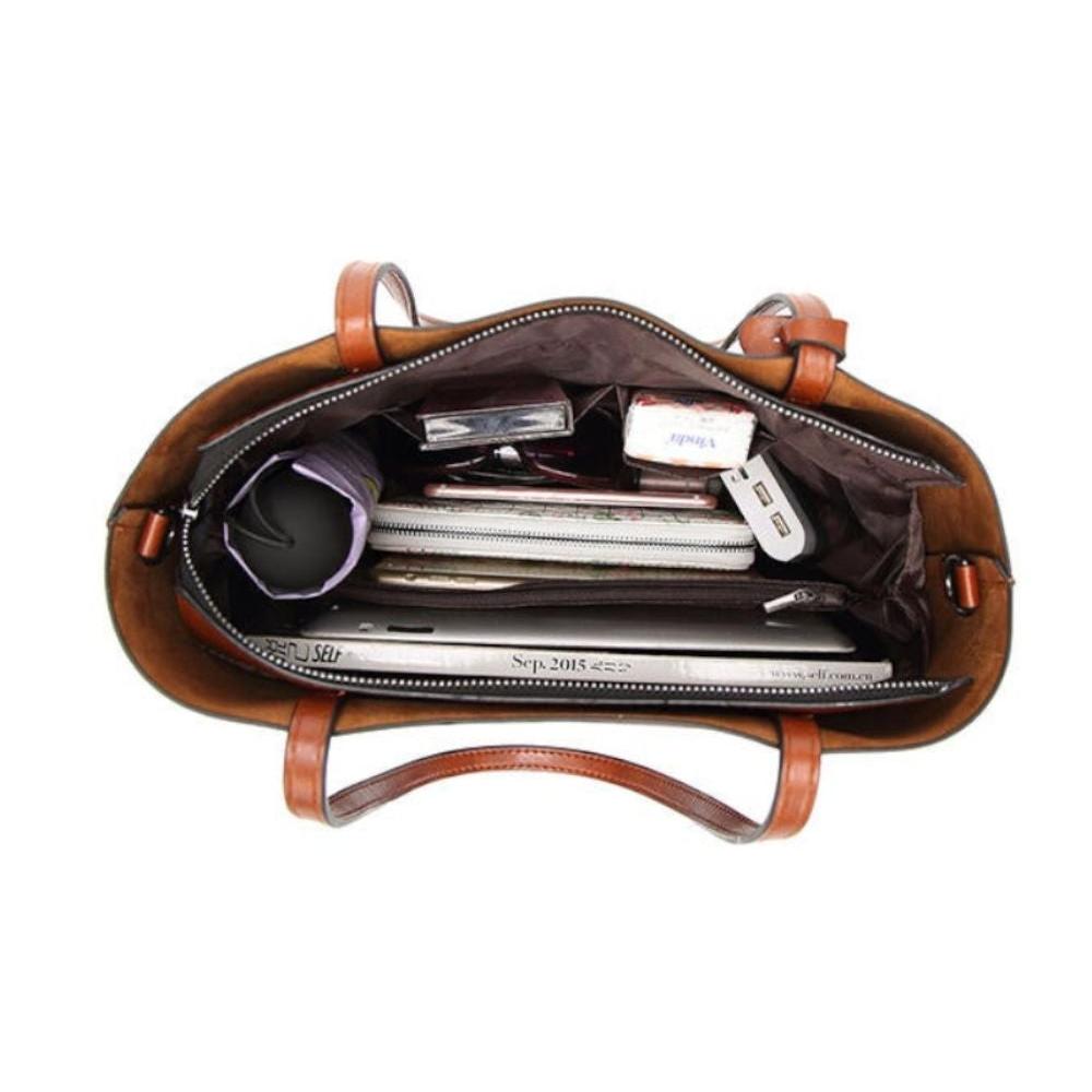 VintageBloom - Vintage Reisschoudertas voor Vrouwen