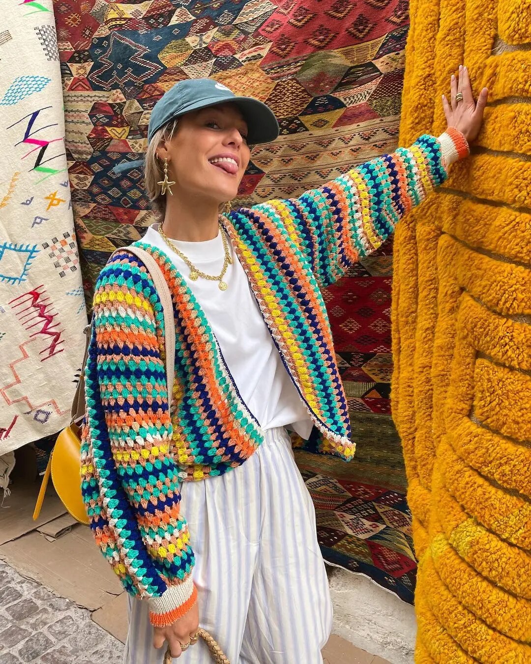 Jacquelin - Trendy Gekleurde Cardigan voor Vrouwen