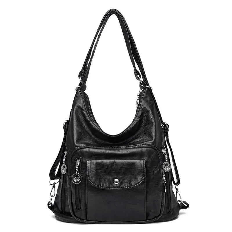 Poppie - Vintage Schouder Hobo Handtas voor Vrouwen