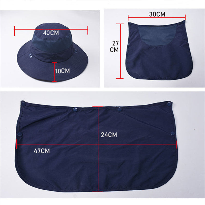 Outdoor Zonnehoed Voor Heren - Beschermend & Ademend