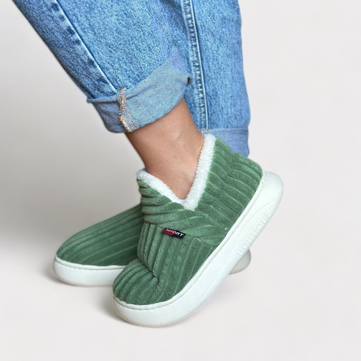 Maine - Warme pluizige pantoffels voor Vrouwen