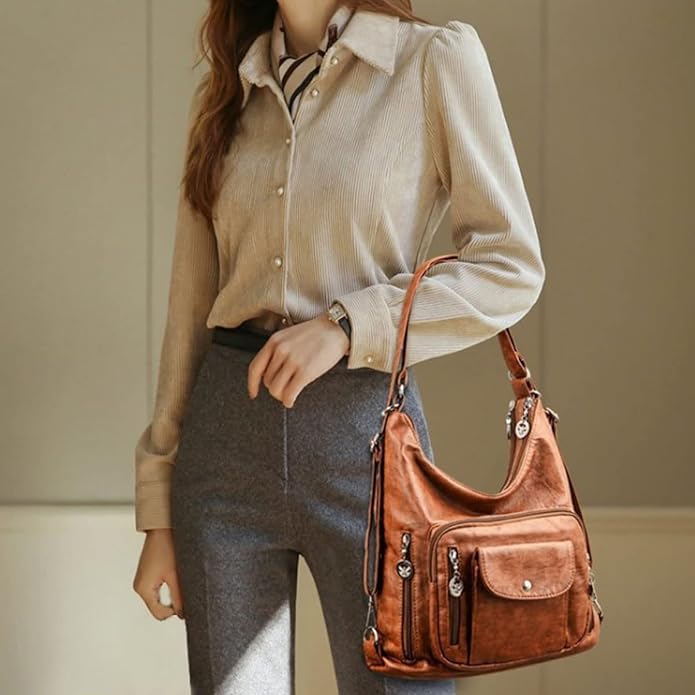 Poppie - Vintage Schouder Hobo Handtas voor Vrouwen