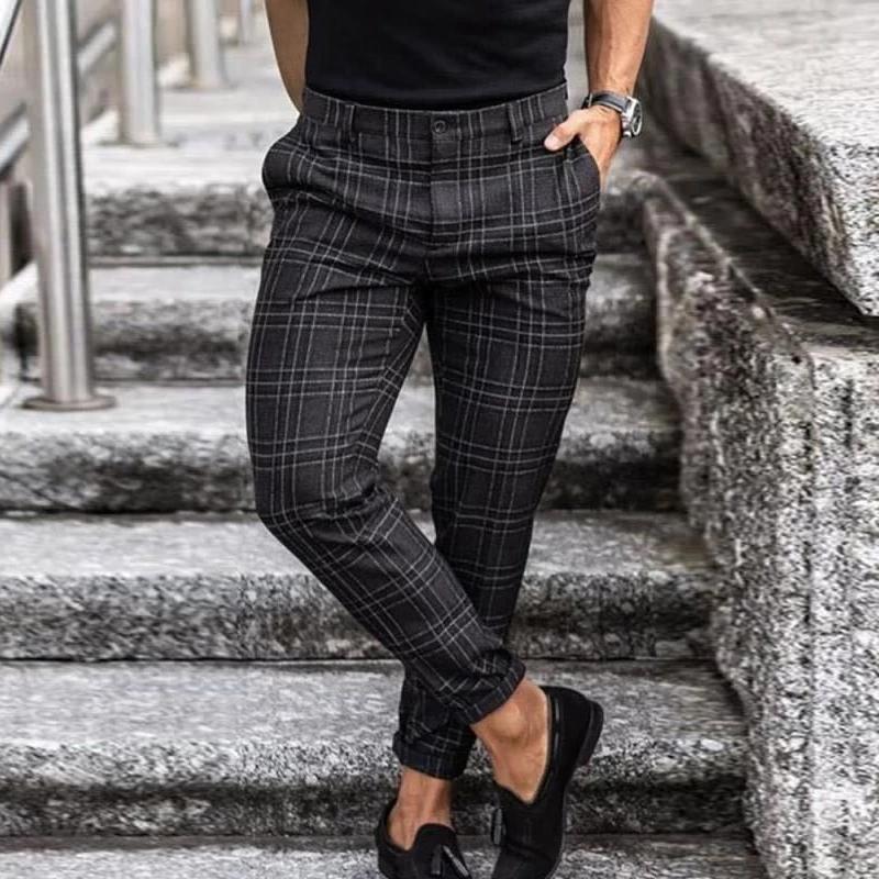 Sachzno - Stijlvolle Geruite Chino Broek voor Heren