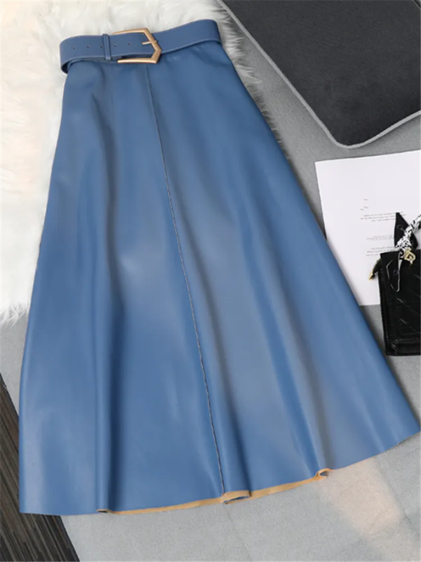 Keira - Dames Hoge Taille Midi Rok - Elegant & Chic