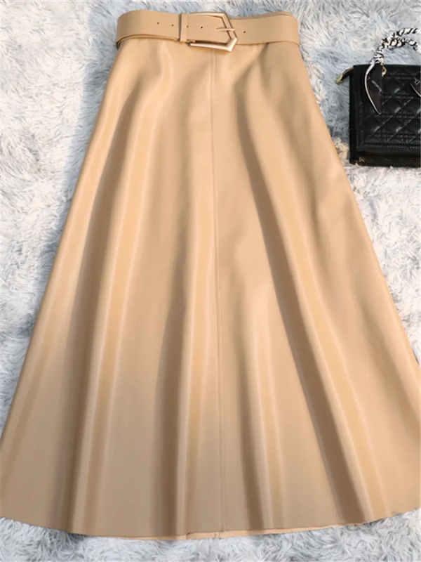 Keira - Dames Hoge Taille Midi Rok - Elegant & Chic