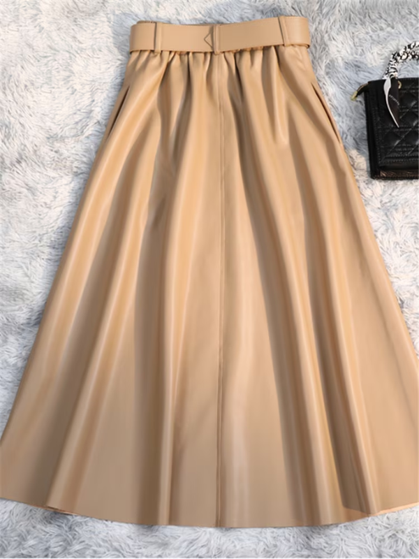 Keira - Dames Hoge Taille Midi Rok - Elegant & Chic
