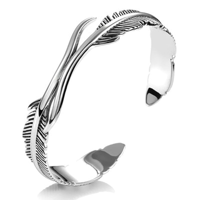 HemelVeer – Verstelbare Armband met Zilveren Veren – Bescherming & Stijl