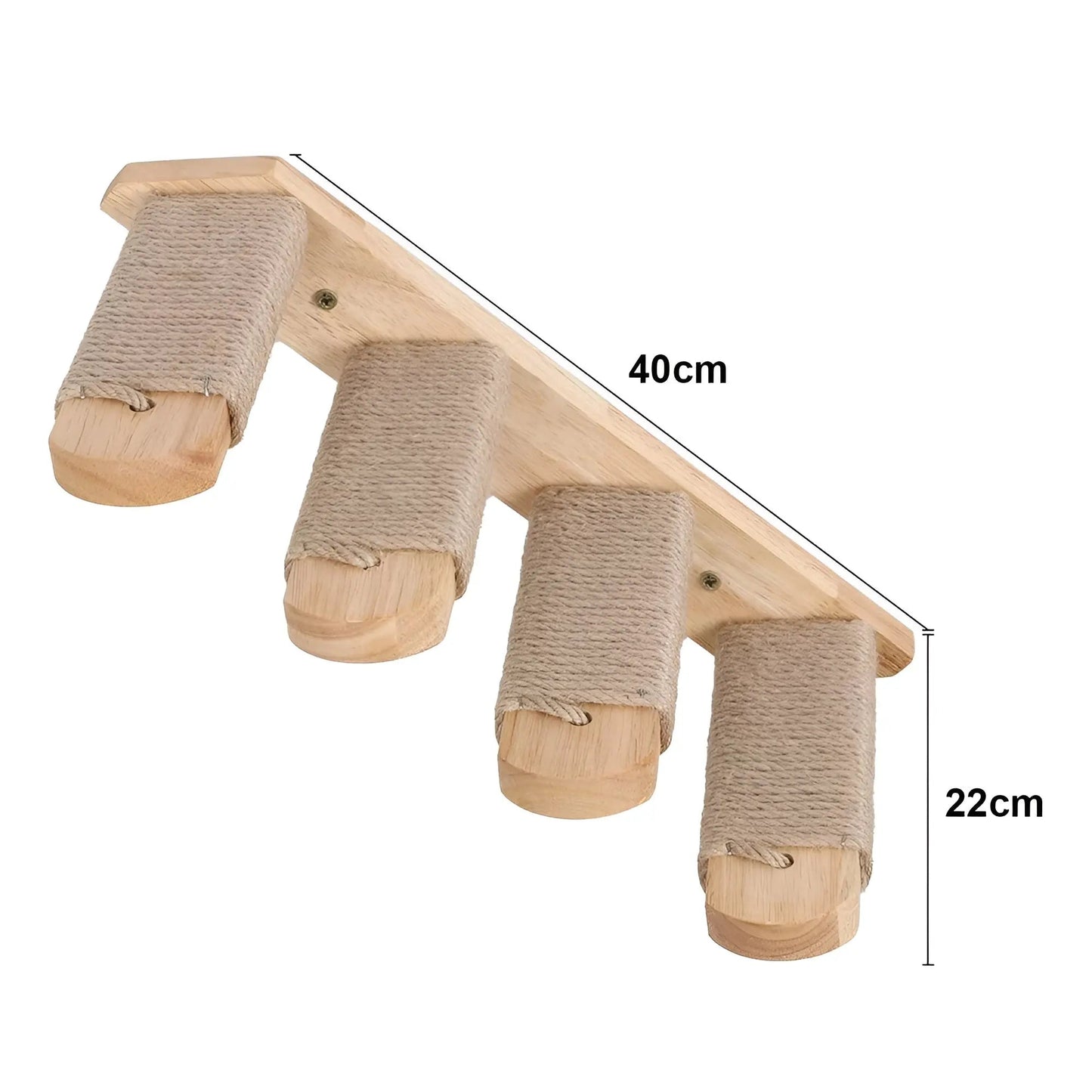 Wandklimplank voor Katten met Krabpaal – ClimbPaws